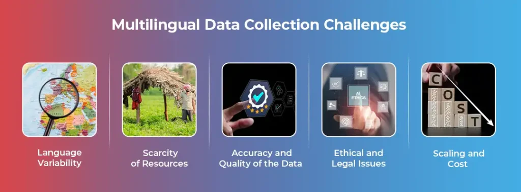 Multilingual Data Collection Challenges