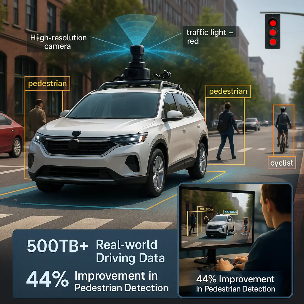 Autonomous Vehicle Training with Onsite Data Collection