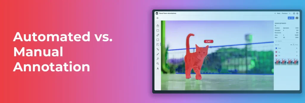 Manual vs automatic annotation