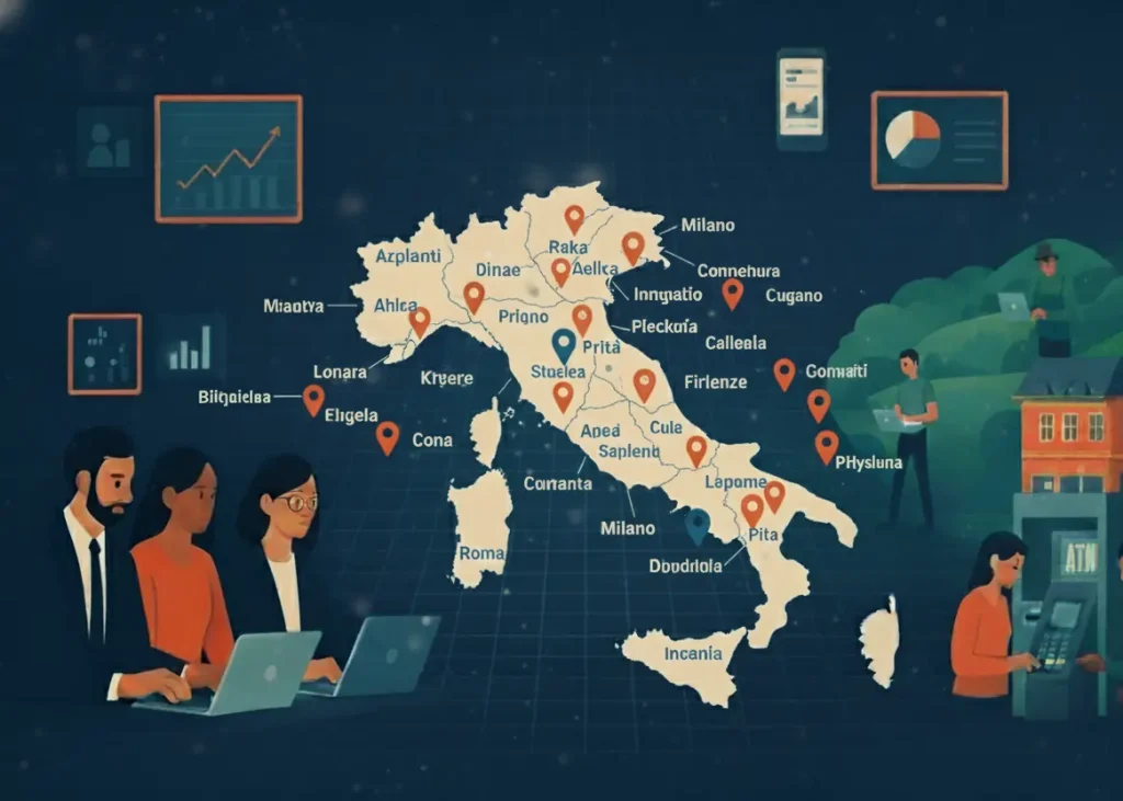 Ai Data Collection Services in Italy Map