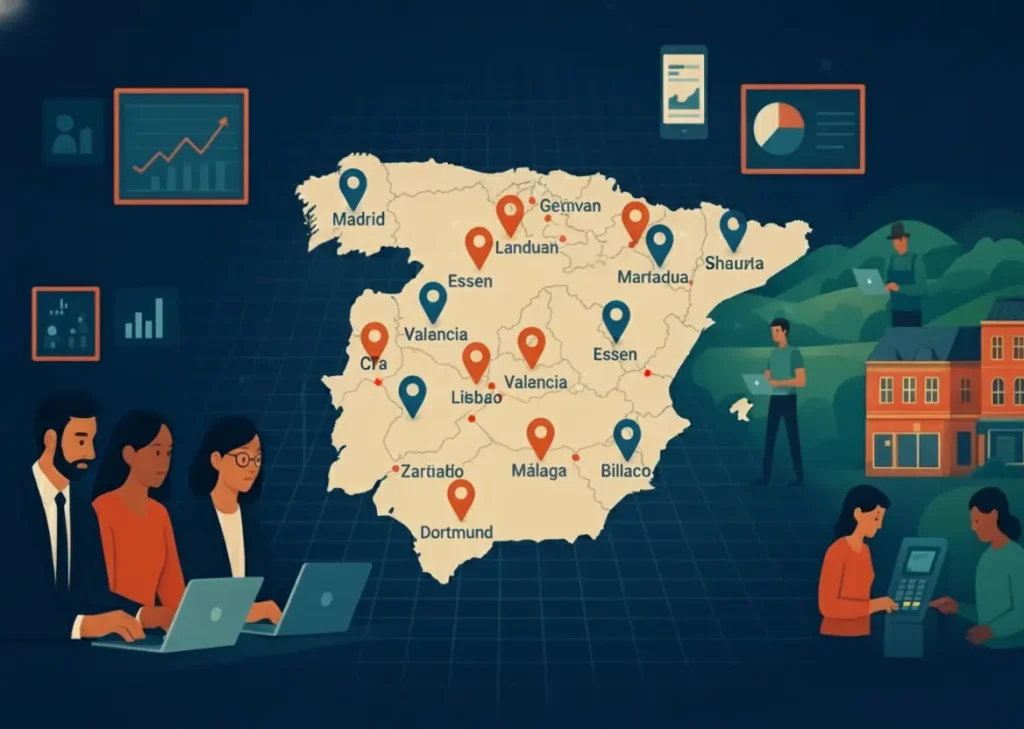 Data Collection Services in Spain map
