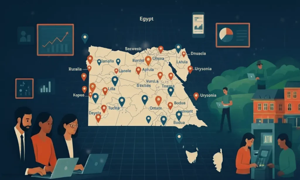 Карта служб сбора данных AI в Египте