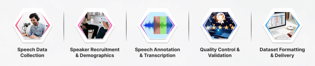 Principaux services offerts par les fournisseurs de jeux de données vocales personnalisés