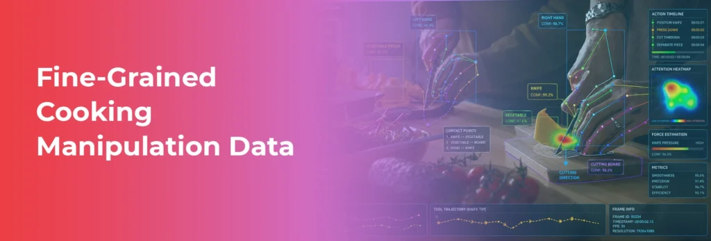 Fine-grained Cooking Manipulation Data