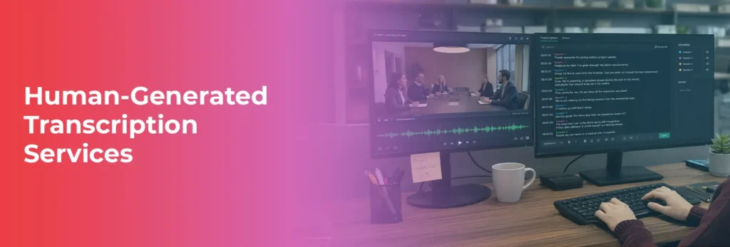 human-generated transcription services